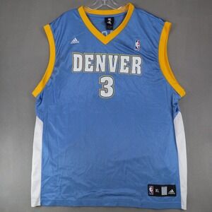 Adidas Denver Nuggets Allen‎ Iverson Jersey Men's Size XL Printed Blue